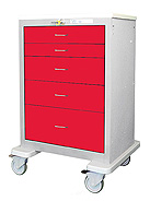 Five Drawer Steel Crashcart