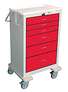 Six Drawer X-Tall Steel Crash Cart