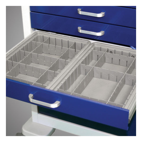Plastic Tray with Dividers (two fit per 3 & 4" drawer)